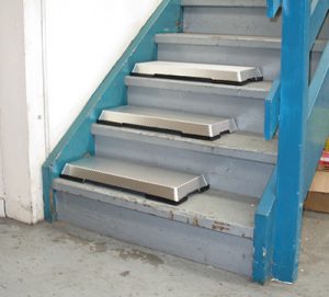 Crime scene stair step plates